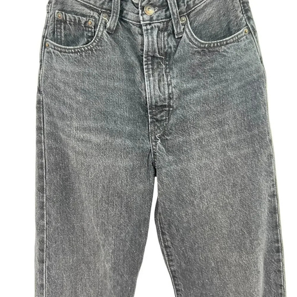 Levi's Wellthread‎ Ribcage Straight Jeans Black Size 25 - Picture 5 of 12